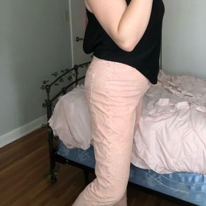 American Eagle super stretch pink jeans